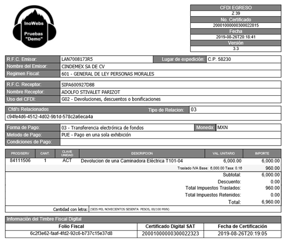 nota de credito