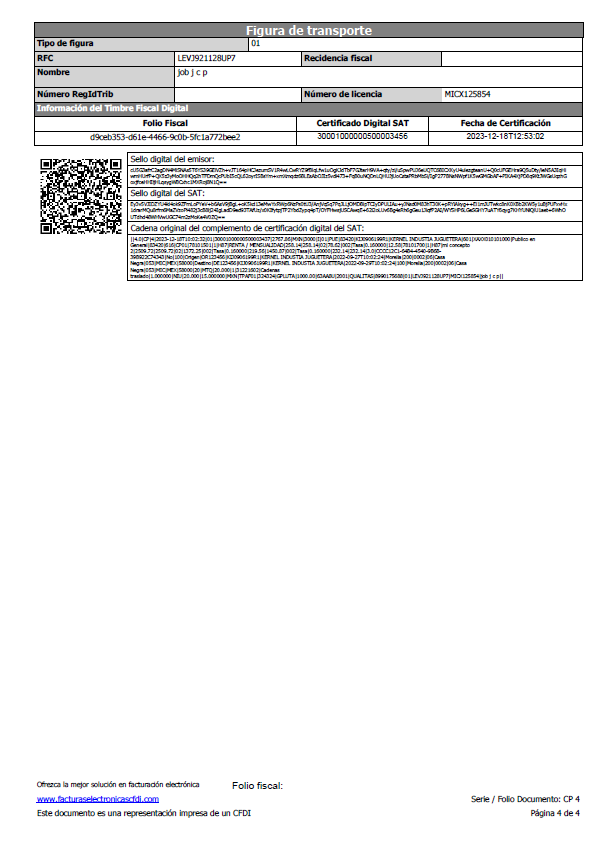 Ejemplo PDF de factura sector primario